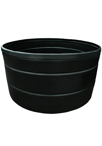 10,000 Litres Round Pond - Black