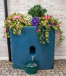 Oasis Water Butt Planter - Blue Stone