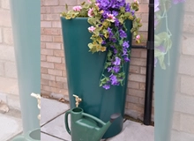 180 Litre Water Butt Planter - Green