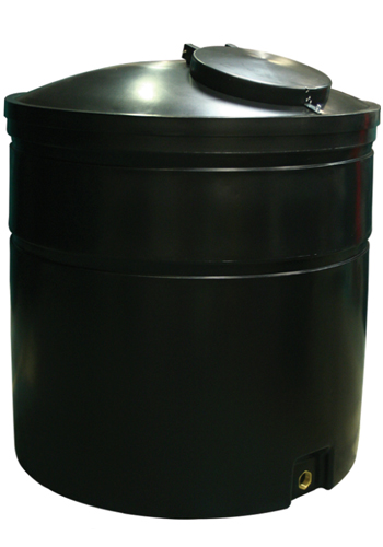 Ecosure 1300 Litre Water Butt Rain Water Harvesting Tank Black 1" Outlet 