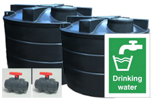 2 x 10000 Litre Water Tank - Potable