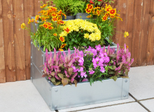 The Three Tier Galvanised Planter