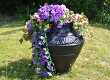 Black Urn Planter