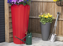 200 Litre Cosmo Water Butt Planter - Red