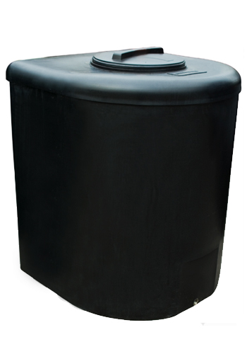 D Shape 1000 litre water tank