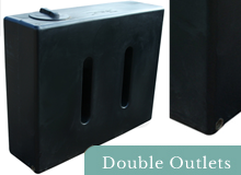 400 Litre Water Tank V1 - Double Outlet