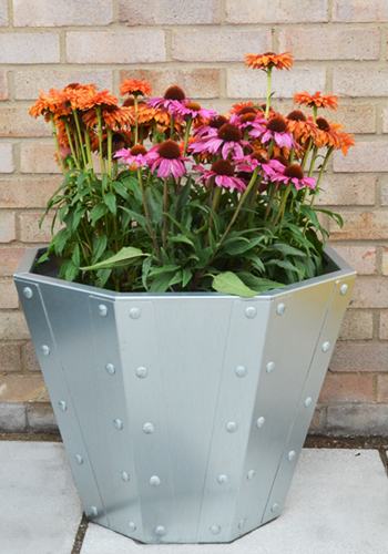 Foxton Galvanised Planter 