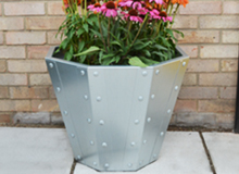 Foxton Galvanised Planter
