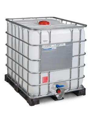 1000L IBC hazardous goods container - PE pallet