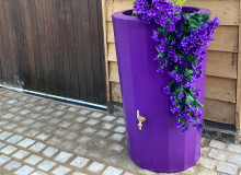 Midi Metropolitan Water Butt Planter - Purple