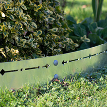 5 x 100mm Galvanised Modern Garden Edging - Standard