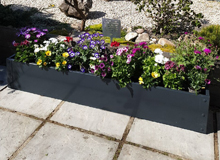 1200 x 400 x 300 Metal Raised Beds - Anthracite Grey
