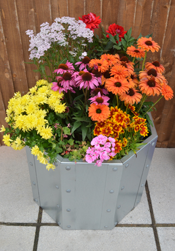 Galvanised garden planter - Royston