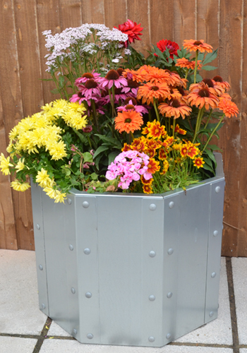 Galvanised garden planter - Royston