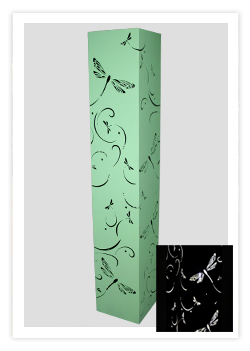 Large Dragonfly Light Tower - Peppermint Green