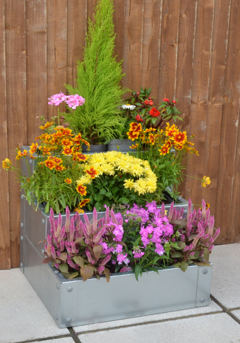 The Three Tier Galvanised Planter