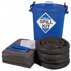 100 litre adblue spill kit with socks and pads