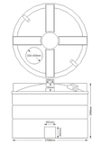 2 x 10000 Litre Water Tank - Non Potable