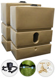 2 x 1200 litre water butt kit - sandstone