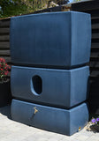 2 x 1500 Litre Water Butt Twin Pack Linked - Blue Stone