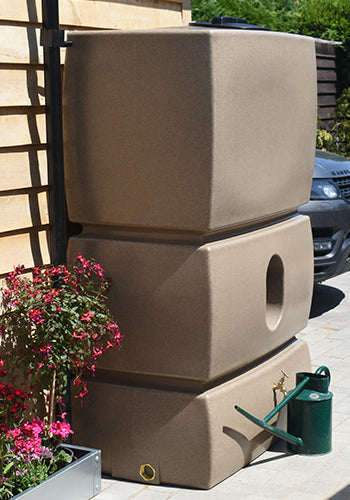 1500 Litre Extra Large Water Butt - Sandstone