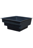 1850 Litres Large Rectangular Garden Pond in Black