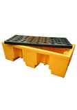 2 Drum Plastic Spill Pallet - PE Grid