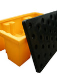 2 Drum Plastic Spill Pallet - PE Grid