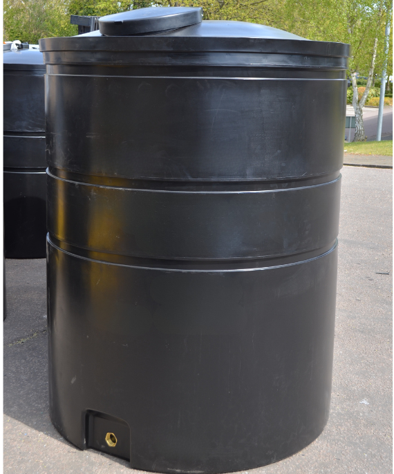 3000 Litre Water Tank Black