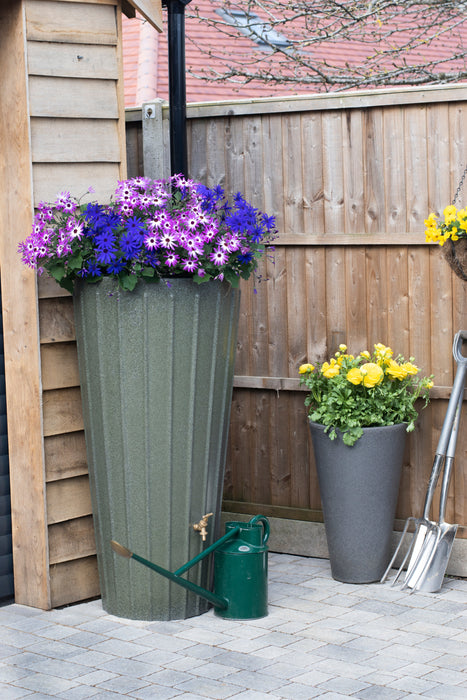 Cosmo 200 Litre Water Butt Planters - Green Marble