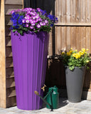 Cosmo 200 Litre Water Butt Planters - Purple