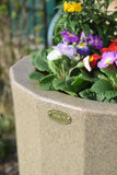 sandstone water butt planter close up