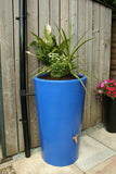 City Water Butt Planter Blue