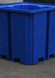 Space Saving IBC Bund Pallet -No Grid - Blue