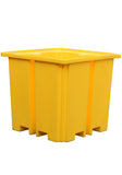 Space Saving IBC Bund Pallet -No Grid - Yellow