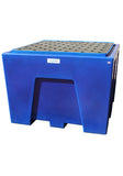 IBC Bund Pallet - Blue with PE Grid