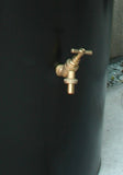 city water butt planter brass tap