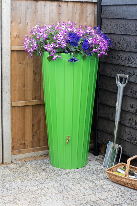 Cosmo 200 Litre Water Butt Planters - Apple Green