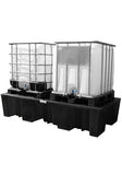 Double IBC Bund Pallet - Black