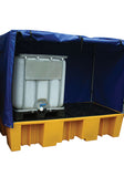 Double IBC Bund Yellow c/w Frame and Cover