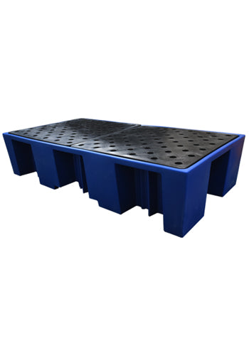 Double IBC Bund Pallet - Blue