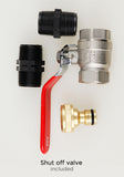 825 Litre Water Butt Kit Black - C/W Tap Kit, Diverter & Shut Off Valve