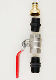 1" Shut Off Tap Kit c/w Hose Connector