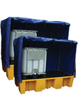 Twin Double IBC Bund Yellow c/w Frame and Cover